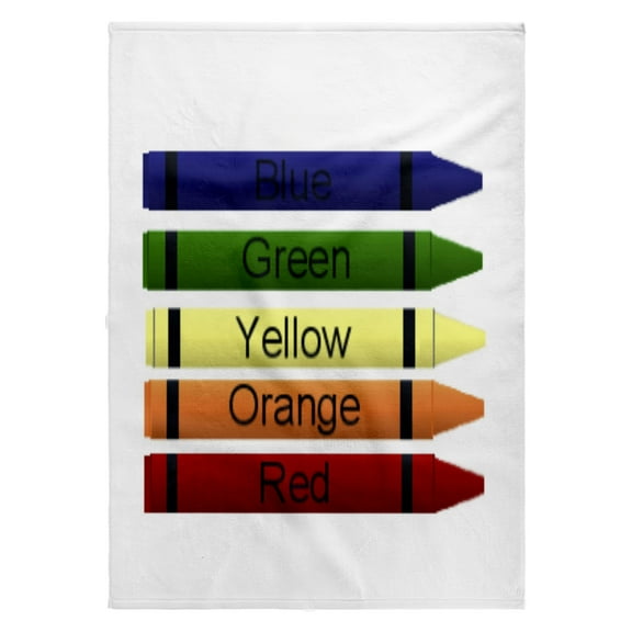 3dRose, Five Crayons, 22x30 Bath Hand Pool Towel