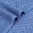 thumbnail image 4 of Unique Bargains Luxury Bath Mat Cotton Absorbent Hotel Spa Shower Floor Towel Blue, 4 of 7