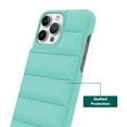 thumbnail image 4 of onn. Puffer Soft Quilted Phone Case for iPhone 13 Pro Max and iPhone 12 Pro Max - Mint, 4 of 6
