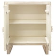 thumbnail image 3 of HomeRoots 489022 41 x 33 x 16 in. Distressed White Solid Wood Two Door Floral Carved Accent Cabinet, 3 of 3