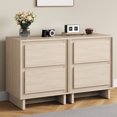 thumbnail image 3 of CozyHome 2-Drawer Dresser, Clean-Line Wood Design with Practical Storage, Perfect for Bedroom, Living Room, or Office, Beige, 3 of 9