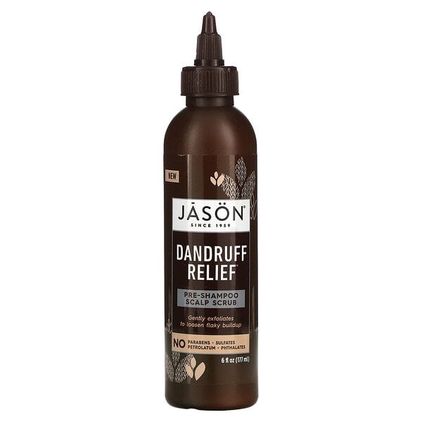 Jason Natural, Dandruff Relief, Pre-Shampoo Scalp Scrub, 6 fl oz (177 ml) of 2 - Walmart.com