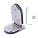 thumbnail image 3 of Abrazadera de vidrio para baño de 180 grados, soporte de clip para puerta corredera de piso para vidrio de 8 a 12 mm de espesor, 3 of 8