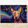 thumbnail image 4 of American Hairless Terrier Dog Canvas Van Gogh Starry Night Wall Art Gifts Canvas Wall Art Frame Music Artist Customized Canvas Framed Photo Art Work For The Bedroom(Gifts For Dog Lover ), 4 of 6