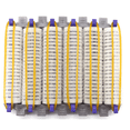 thumbnail image 2 of Small Size 96Pcs Salon Nylon Hook & Loop Hair Rollers Set Hair Root Perm Rods Bars Curlers with Clips & Rubber Bands, 2 of 8