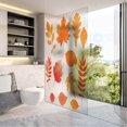thumbnail image 3 of Stickers PVC Home Privacy Decor Watercolor Collection of Beautiful Orange Autumn Leaves Isolated on White Background 35.4" x 39" lass Sticker for Office Home Bedroom lass Door Privacy, 3 of 6