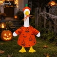 thumbnail image 6 of Halloween Porch Goose Outfit, Pumpkin Costume Kit, Spooky Seasonal Outfit Accessories Suitable for 23 Inch Large Porch Goose Statue, 6 of 6