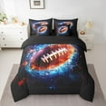 thumbnail image 2 of Castle Fairy Football Gamer Bedding Comforter Set 7-Piece for Adults Teenagers,Abstract Universe Galaxy King Bedding Sets,Sport Rugby Theme Ultra Soft Bed Sheets,Super Cozy Room Decor,Reversible, 2 of 8