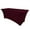 Burgundy, variant on Ultimate Textile 5 ft. Fitted Spandex Table Cover - for 18 x 60-Inch Tradeshow, Classroom and Folding Rectangle Tables, White