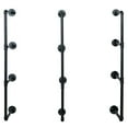 thumbnail image 2 of (2Pcs, 42" Tall, 14" deep) Industrial Wall Mount Iron Pipe Shelf Shelves Shelving Bracket Vintage Retro Black DIY Open Bookshelf DIY Storage offcie Room Kitchen Shelves (3 Pcs 4 Tier Hardware Only), 2 of 7