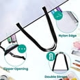thumbnail image 6 of 2 Pack Art Portfolio Bag with Handles and Zipper 19 x 25 in for Storage, 6 of 7