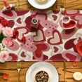 thumbnail image 7 of Sm:)e Black Pink Love Heart Valentine's Day Table Runner 13x72 Inch, 7 of 7