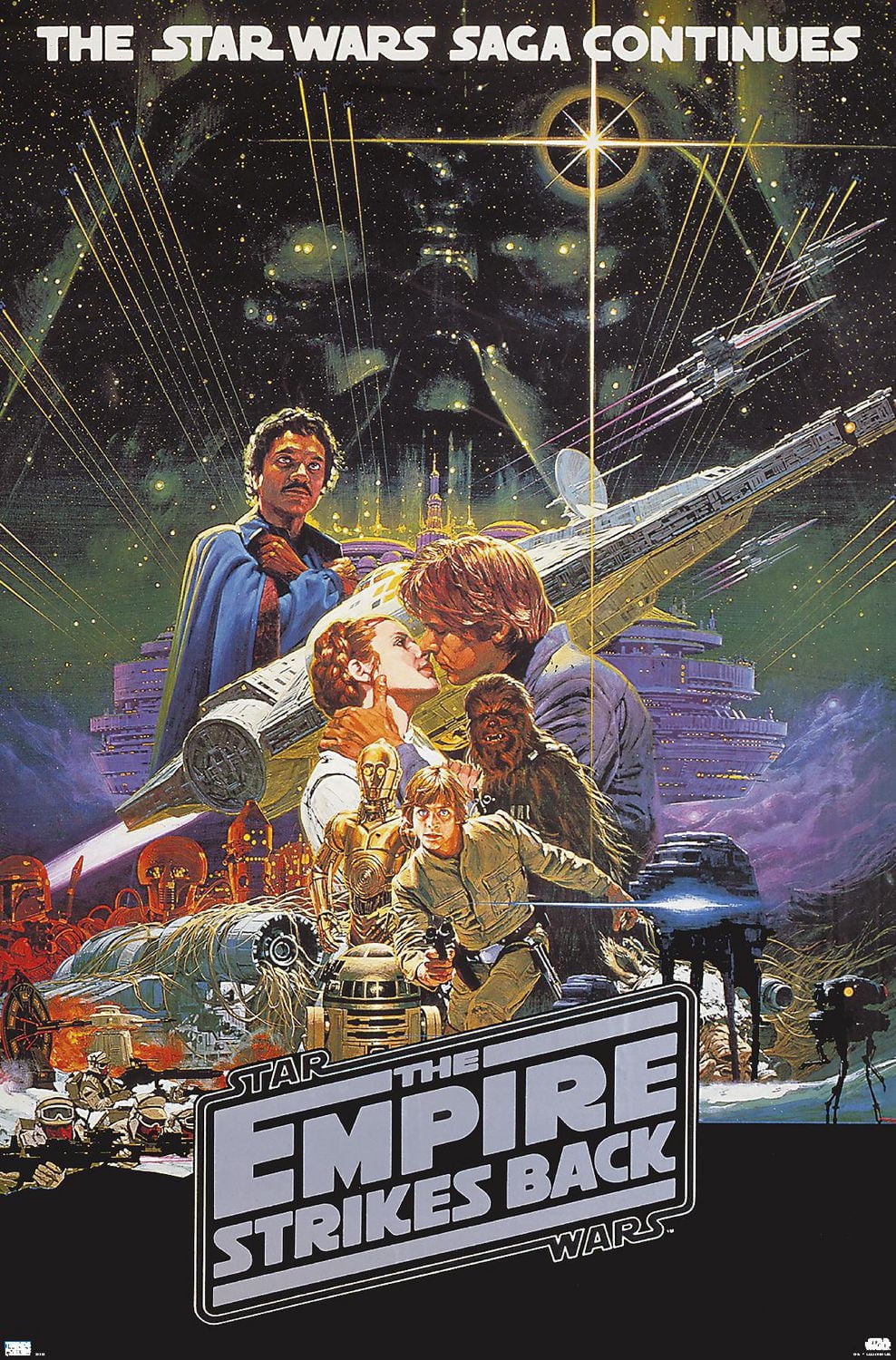 Star Wars: The Empire Strikes Back - Kiss One Sheet Wall Poster, 22.375" x 34"