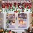 thumbnail image 5 of Valances for Windows Christmas Snowman Leaf Rod Pocket Cafe Window Treatments Valance Curtains for Kitchen Bathroom Laundry Basement Windows 60"x18", 5 of 7