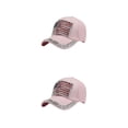 thumbnail image 2 of kurtrusly Sun Protection Cap With Adjustable Strap For Baseball Lovers Baseball Cap Polyester Hat Multi-colors Fashionable Pink 2Set, 2 of 6