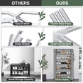 thumbnail image 3 of 6 Tier Shoe Rack, Shoe Cabinet with Dust-proof Cover, Multi-layer Assembled Shoe Rack Shoe Stand, Storage Shelf Organizer Holder, 3 of 9
