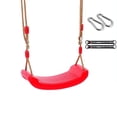 thumbnail image 4 of Children Seat Swing Heavy Duty Rope Adjustable Durable Kids Swing Seat Board for Indoor Outdoor Red, 4 of 5