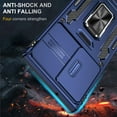 thumbnail image 2 of Allytechgroup Magnetic for Samsung Galaxy S25 Ultra Case with Screen Protection, Military Grade Shockproof Bumper Kickstand Sliding Camera Lens Protector Rugged Bumper for Women Men, Navyblue, 2 of 7