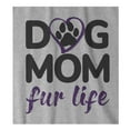 thumbnail image 4 of 9 Crowns Tees Women's Mommy Shark Cute Graphic T-Shirt (Dog Mom Unisex-grey, Medium), 4 of 4