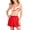 Tornado Red, variant on Intimates Red Medium Impact Cross-Back Removable Padding Sports Bra S