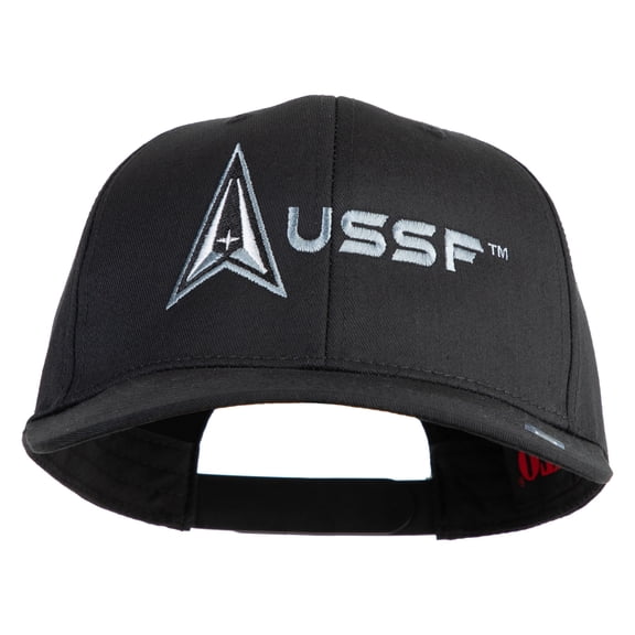 Delta with USSF Embroidered Solid Cotton Twill Pro Style Cap - Black OSFM