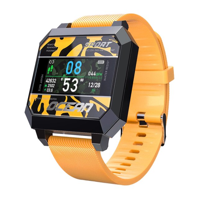 Resistente al agua del regalo de la Navidad del perseguidor de la aptitud de naranja Sunnimix Reloj inteligente bluetooth