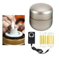 thumbnail image 3 of Mini rueda de cerámica eléctrica, de cerámica, artesanía profesional de arcilla DIY Plata Zulema Mini torno de cerámica, 3 of 7