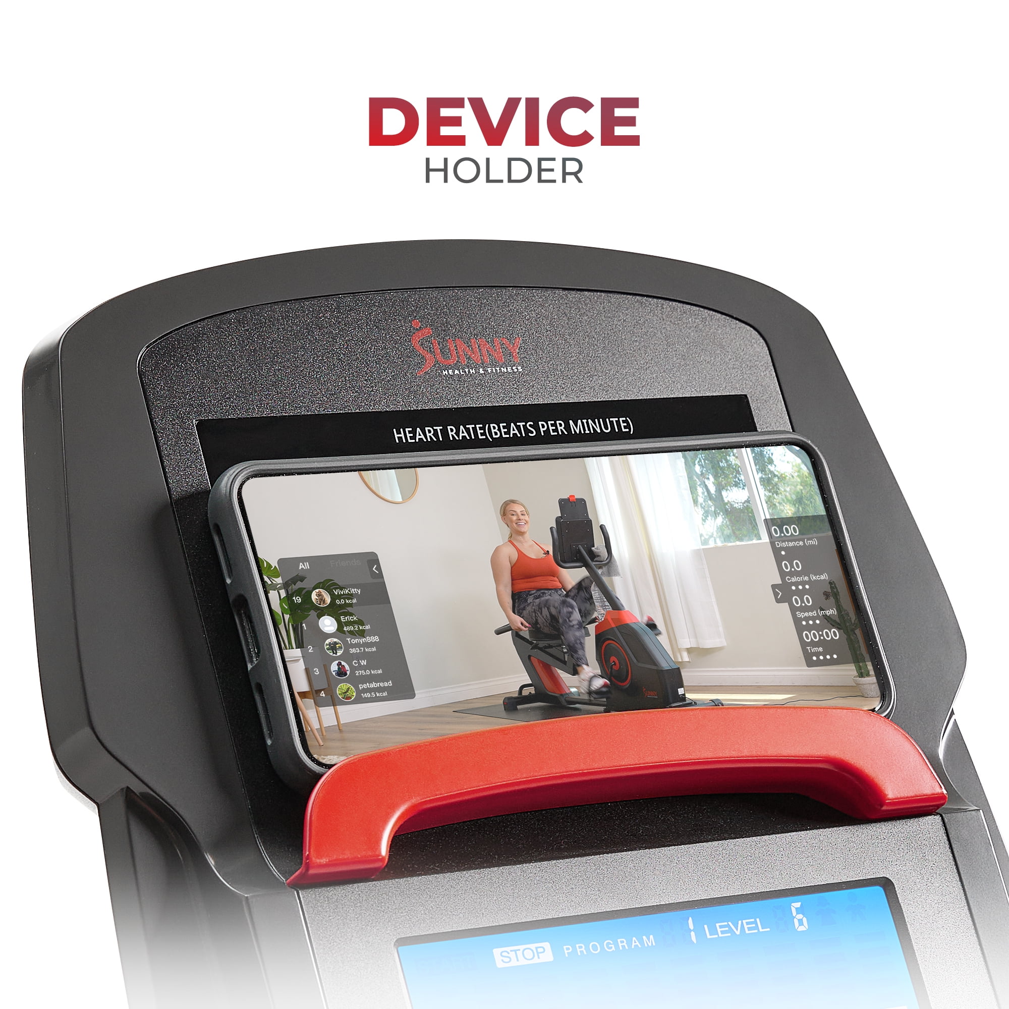 Sunny Health & Fitness Premium Magnetic Indoor Recumbent Exercise Bike with FREE SunnyFit® App