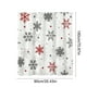 thumbnail image 3 of CaiYueKe Winter Shower Curtains for Bathroom Snowflake Shower Curtain Christmas Bathroom Decor Winter Holiday Washable Durable Fabric Bathroom Curtains 71x35.4 Inch, 3 of 7