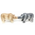 thumbnail image 2 of Dueling African And Asian Rhinoceros Rhino Salt Pepper Shaker Set Ceramic Home and Kitchen Decorative For Pachyderm Collectors Party Hosting Accessory, 2 of 4