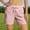 Pink, variant on CLOISE Lounge Shorts for Women with Pockets Drawstring Quick Dry Lightweight High Waist Straight Leg Short Elastic Waist Solid Baggy Summer Workout Outfits Pink S