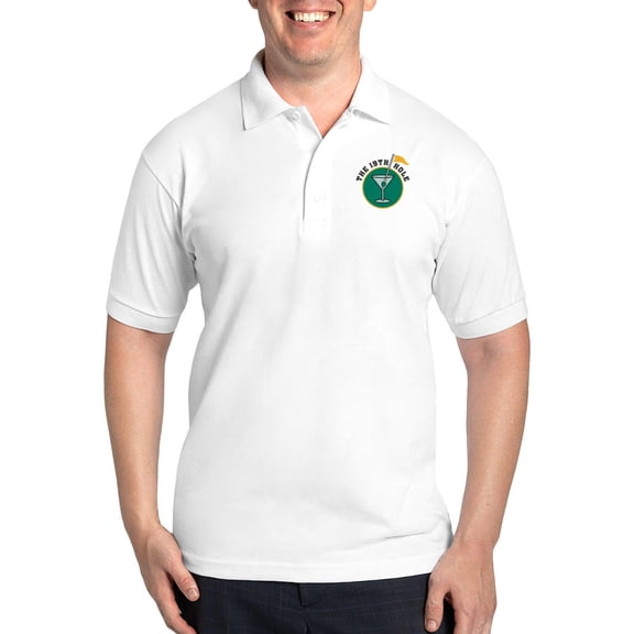CafePress - 19Th Hole Golf Shirt - Golf Shirt, Pique Knit Golf Polo