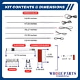 thumbnail image 2 of Whole Parts Range Oven Top Burner Electrode Kit (Including Electrode Ignitor and 5 Wires) Part# 814883 - Replacement and Compatible with Some Wolf Ranges or Ovens, 2 of 7