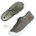 thumbnail image 4 of JENN ARDOR Womens Canvas Shoes Low Tops Lace up Fashion Sneakers Comfort Flat Shoe, 4 of 11