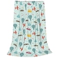 thumbnail image 2 of Pofeuu Transport Travel Print Ultra-Soft Micro Fleece Blanket,for Bed Or Sofa,All Season Throw Blankets Flannel Blanket-80"x60", 2 of 7