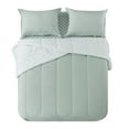 thumbnail image 6 of Mainstays 7-Piece Reversible Bed in a Bag Comforter Set with Sheets, Sage, Queen, 6 of 12