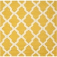 thumbnail image 3 of SAFAVIEH Cambridge Liam Geometric Wool Area Rug, Gold/Ivory, 6' x 6' Square, 3 of 12