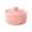 Pink, variant on Small Ceramic Casserole With Lid Porcelain Ramekin Perfect For Individual Servings Of Soup Puddings Or Baby