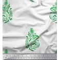 thumbnail image 1 of Soimoi Rayon Crepe Fabric Leaves,Floral & Paisley Block Printed Craft Fabric by The Yard 46 Inch Wide, 1 of 3
