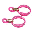 thumbnail image 2 of Hyasfey 1 Pair Candy Color Hollow Geometric Oval Shape Dangle Earrings Rhinestones Inlaid Exaggerated Simple Women Drop Earrings Jewelry Gift, 2 of 8