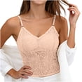 thumbnail image 5 of YFNNUP Women's Tank Top Lace V Neck Camisole Adjustable Spaghetti Strap Cami Shirt Summer Tunic Sleeveless Tanks Tops Beige XXL, 5 of 5