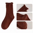 thumbnail image 3 of OGLCCG 10 Pairs Girls Ruffle Socks Toddler Cotton Frilly Turn-Cuff Cotton Crew Socks Solid Color Soft Breathable Casual Dress Socks 1-12 Years, 3 of 6