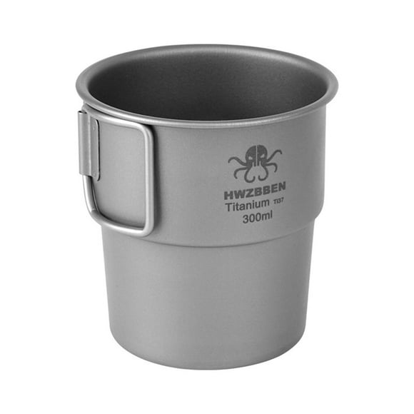 Ultralight 300ml Titanium Coffee Cup Tea Cup Water Mug with