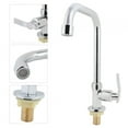 thumbnail image 1 of Kitchen Faucet, Cold Water Tap Single Washing Basin Sink Faucet, G1/2" Water Kitchen Tap Single Handle Brushed Alloy Faucet Bar Tap for Home Kitchen, 1 of 8