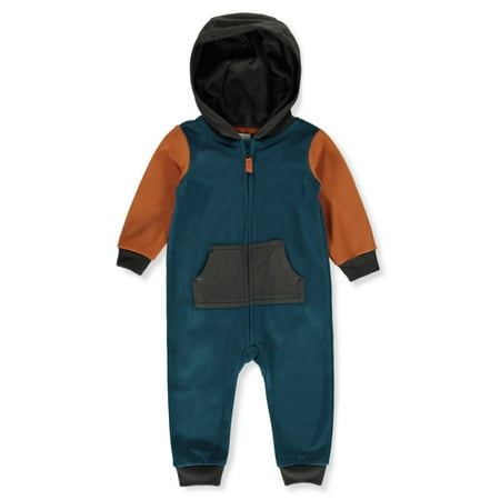 

Carter s Baby Boys Hooded Colorblocked Coveralls - dark blue 6 months (Newborn)