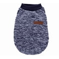 thumbnail image 1 of Dog Sweaters for Small Dogs Classic Winter Fleece Clothes Warm Soft Dog Sweatshirt Outfit for Dogs Cats Pet Apparel - (Navy,L), 1 of 8