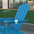 thumbnail image 6 of Emma + Oliver Set of 2 Adirondack Rocking Chairs with Cup Holders, Weather Resistant HDPE Adirondack Rocking Chairs in Blue, 6 of 12