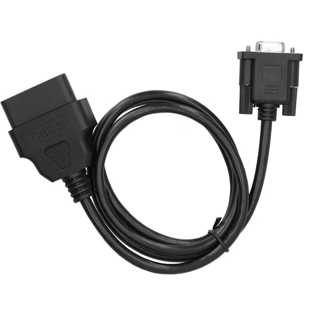 Diagnostic Extension Cable, 16Pin OBD2 To RS232 DB9 Car Diagnostic Interface Adapter Extension Cable Connector OBD-II Engine System Diagnostic Tools