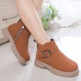 thumbnail image 6 of Generic Toddler Nonslip Slip-On Boots Girls Scrub Boys Shoes Waterproof Leather Short Boots Non Slip Breathable Nude Boots, 6 of 9
