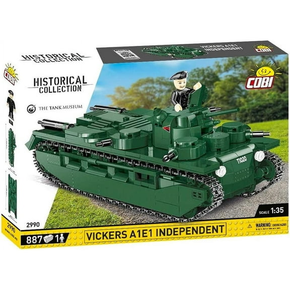 COBI Historical Collection: The Tank Museum VICKERS A1E1 INDEPENDENT Heavy Tank